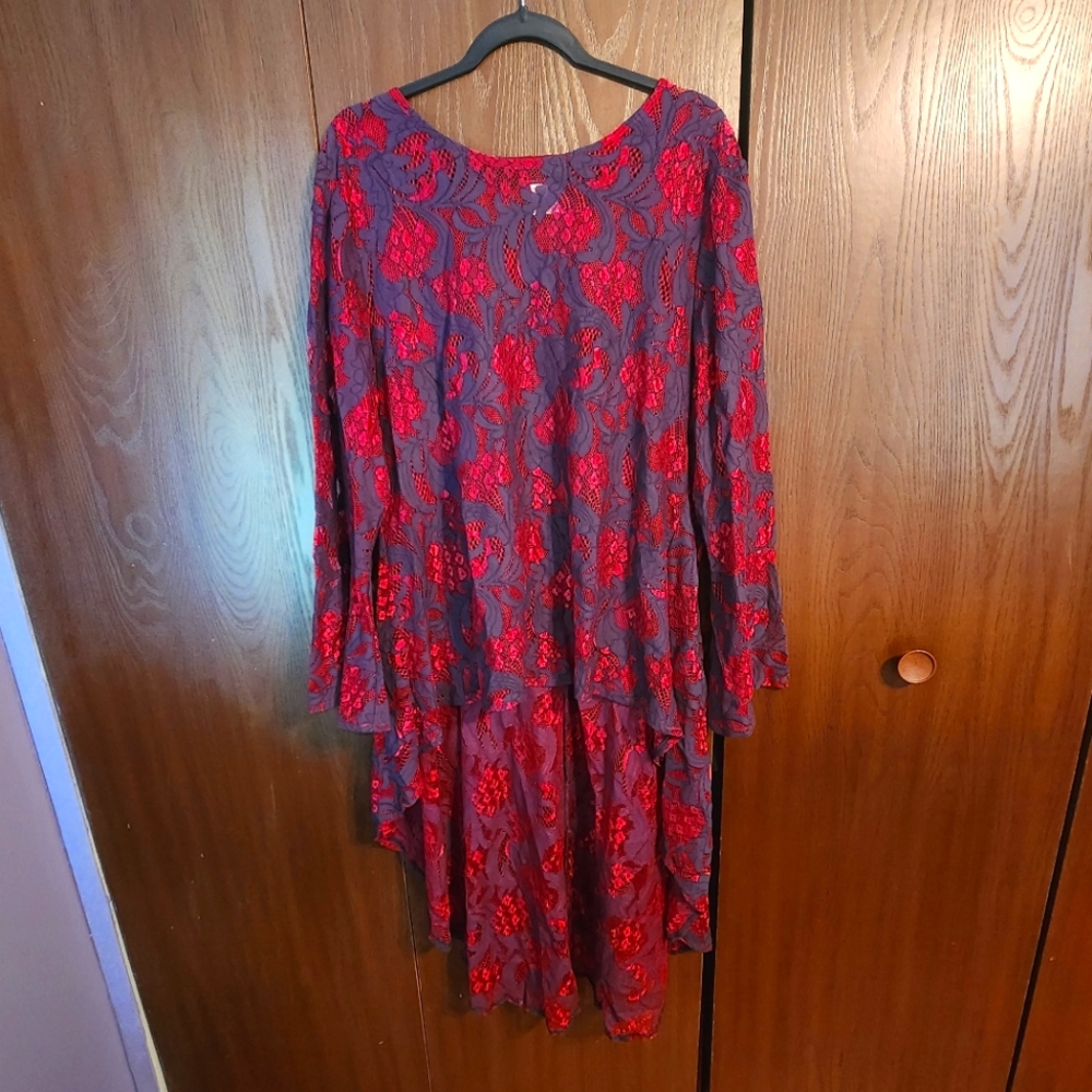 Lace Hi-Lo Blouse XL